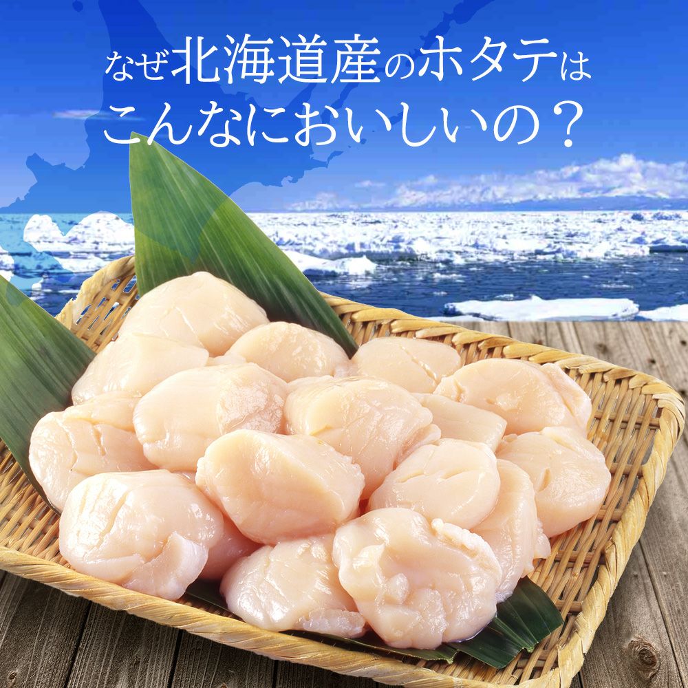 北海道産 お刺身用ホタテ 500g 産直テーブル