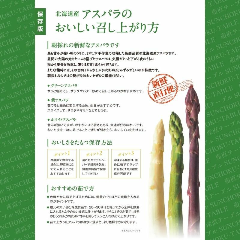 北海道産 朝摘み夏アスパラ 〈家庭用訳あり〉 1kg前後 (サイズ無選別