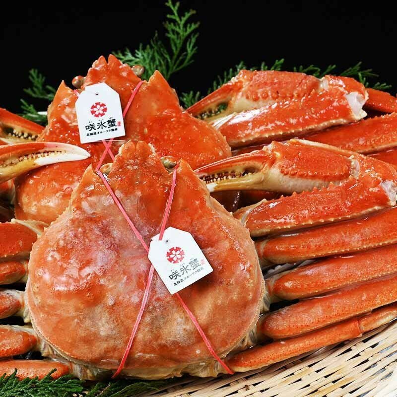 北海道オホーツクのズワイガニ『咲氷蟹』 2尾 計1kg 冷凍 産直テーブル