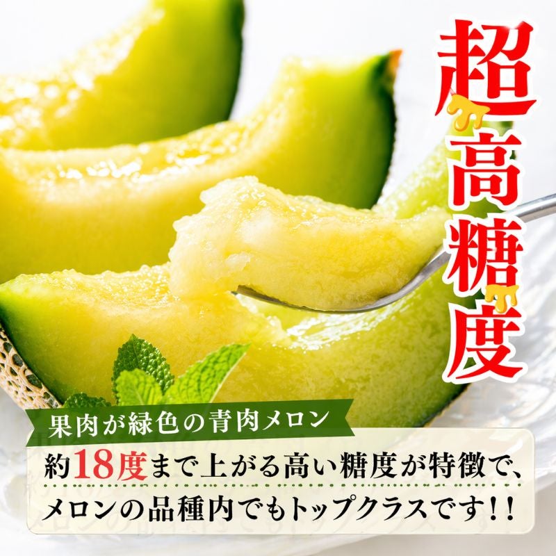 メロンページ  (特別価格) 早期特典まとめ割】 長崎県産 宮崎さんちの超特大メロン 〈愛菜