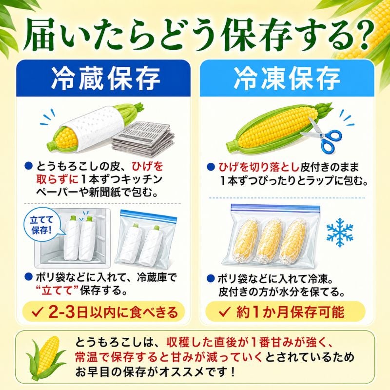 期間延長／北海道幕別町 中山さんちの黄色とうもろこし「おおもの」10